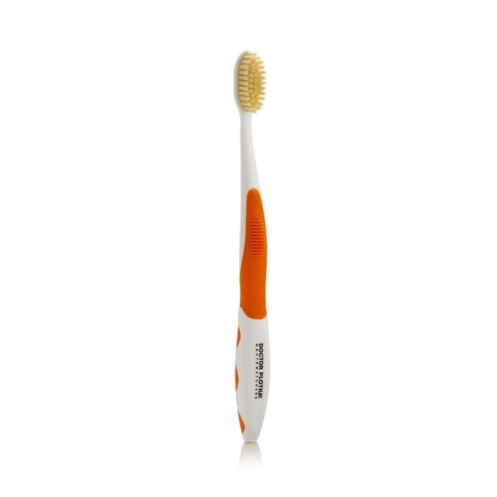 image:imageMOUTHWATCHERS Soft Flossing Manual Toothbrush for Adults Blue Ultra Clean Good for Sensitive Teeth and Gums By Dr PlotkasOrange