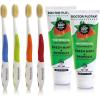 image:imageMOUTHWATCHERS 4 Adult Soft Toothbrushes amp 2 Mint Whitening Toothpaste Tubes Fluoride Free Naturally Sourced Soft Bristles Flossing Action Adult Oral Care Toothbrush and Toothpaste Bundle
