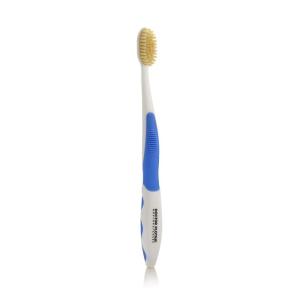 MOUTHWATCHERS Soft Flossing Manual Toothbrush for Adults, Blue, Ultra Clean, Good for Sensitive Teeth and Gums, By Dr. Plotka’s(Blue)