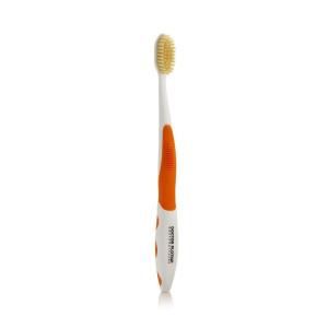 MOUTHWATCHERS Soft Flossing Manual Toothbrush for Adults, Blue, Ultra Clean, Good for Sensitive Teeth and Gums, By Dr. Plotka’s(Orange)