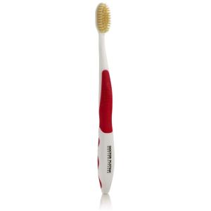 MOUTHWATCHERS Soft Flossing Manual Toothbrush for Adults, Blue, Ultra Clean, Good for Sensitive Teeth and Gums, By Dr. Plotka’s(Red)