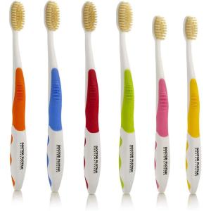 MOUTHWATCHERS Soft Flossing Toothbrushes, Value Family Pack, 4 Adult & 2 Kids, Ultra Clean Manual Toothbrush Set for Sensitive Teeth & Gums, by Dr. Plotka, Assorted Colors(4 Adult + 2 Kids)