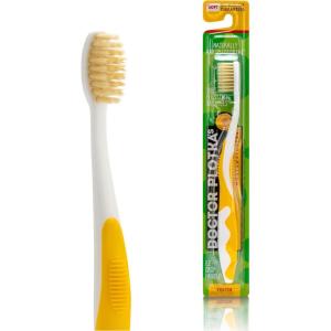 MOUTHWATCHERS Soft Flossing Toothbrushes for Kids, Pink, Ultra Clean Manual Toothbrush for Sensitive Teeth & Gums, by Dr. Plotka(Yellow)